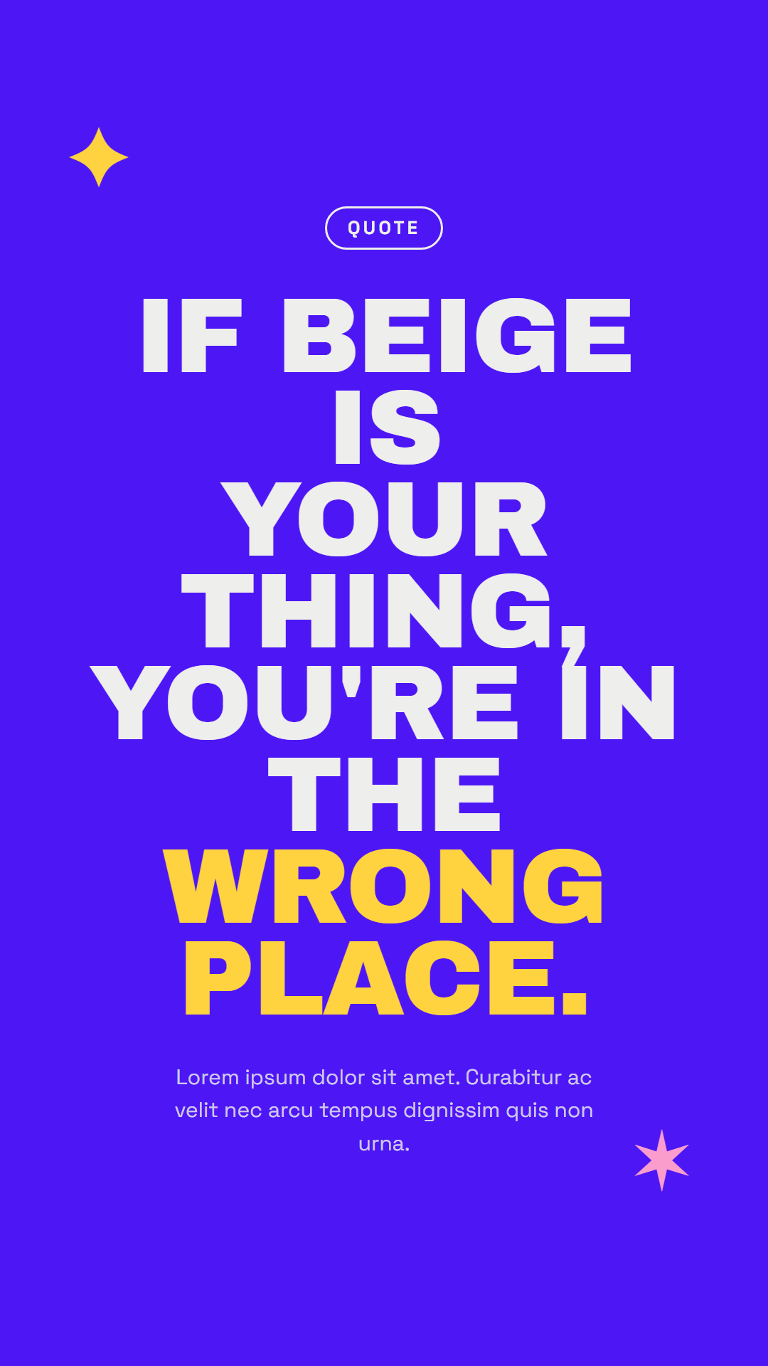 Wrong Place - 9:16 social creative
